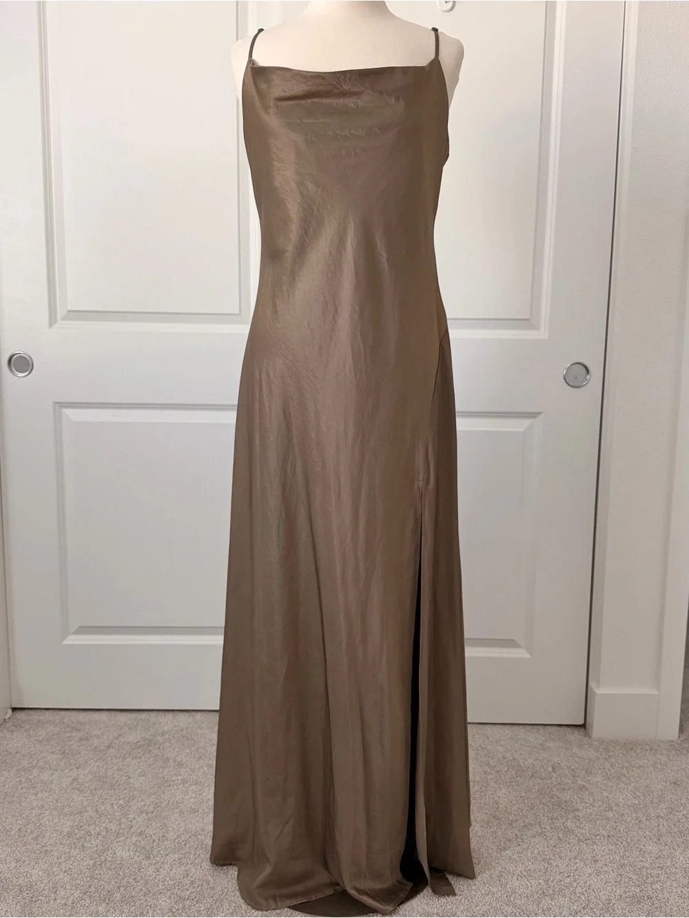 TOV Noir Slip Dress